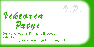 viktoria patyi business card
